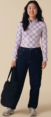 Превью  Свитер POIVRE BLANC W25-1940-WO Monogram Purple